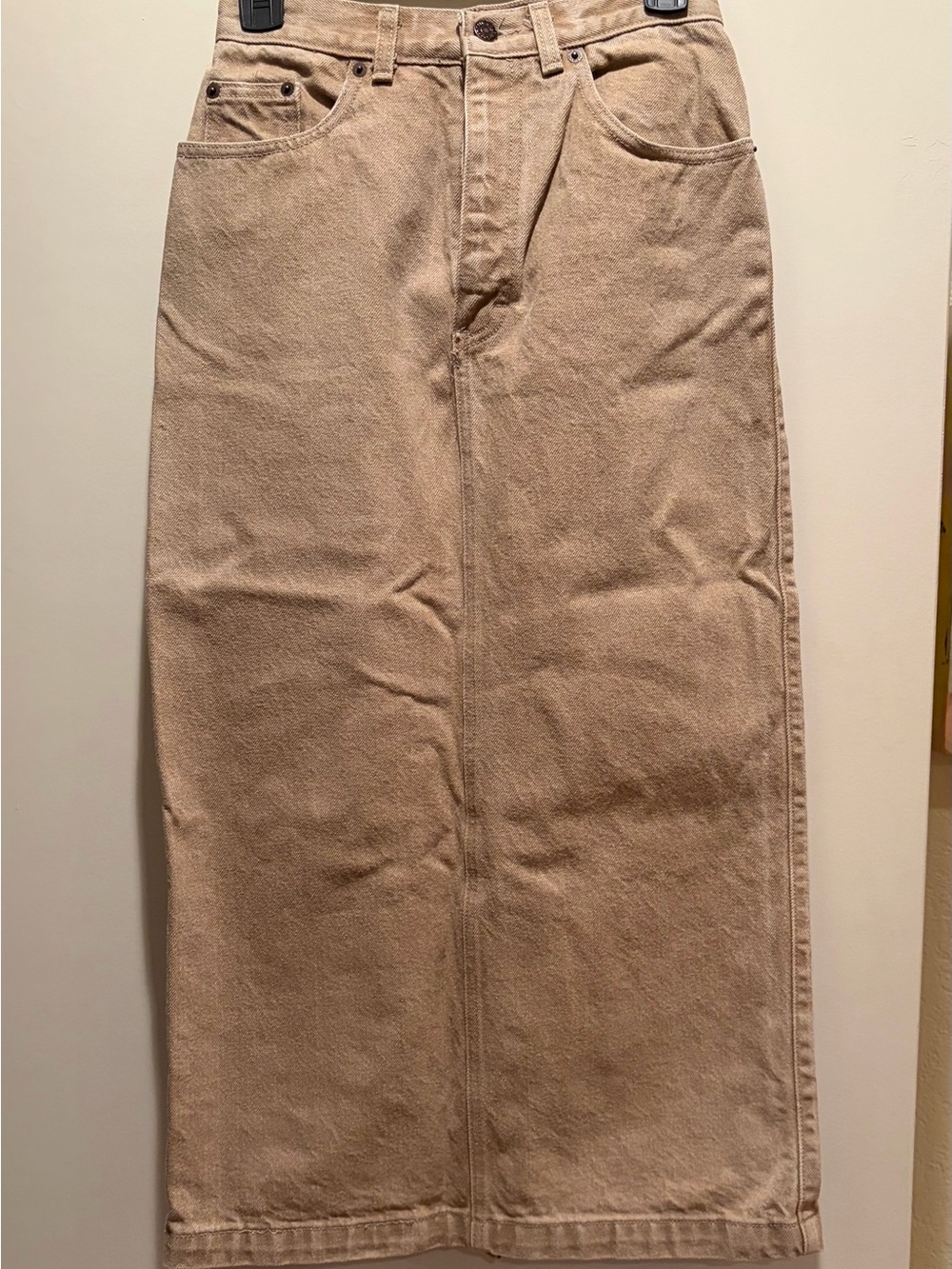 Y2K 90s Vintage Calvin Klein Denim High Waisted Skirt.